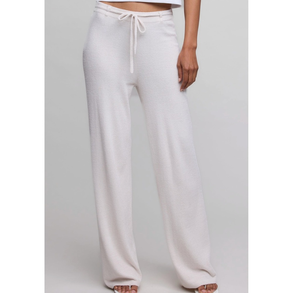 Barefoot Dreams CozyChic Ultra Lite Tie Waist Relaxed Pant in Sand Dune